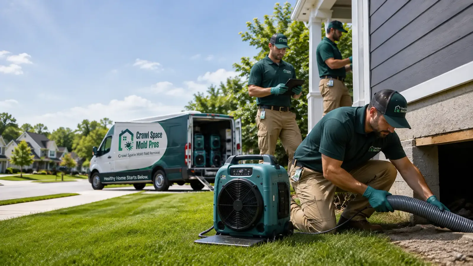 Crawl Space Mold Removal in Crabtree, OR